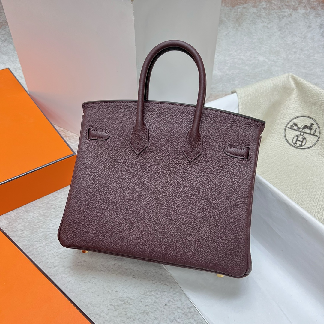 에르메스 버킨백25 버건디 금장 토고가죽